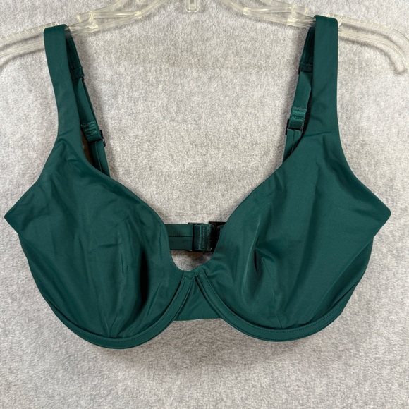 CUUP Other - Cuup‎ The Scoop Forest Green Underwire Bikini Swim Top Size 13